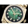 Day-Date 36mm 904L YG/Flt/Pres Green/Dia GMF VR3255