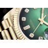 Day-Date 36mm 904L YG/Flt/Pres Green/Dia GMF VR3255