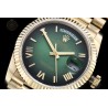 Day-Date 36mm 904L YG/Flt/Pres Green/Rmn/Stk GMF VR3255