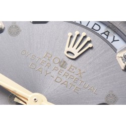 Day-Date 36mm 904L YG/Flt/Pres Grey/Dia GMF VR3255