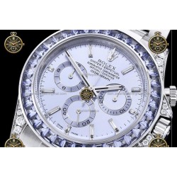 Daytona 40MM 126595TBR 904L SS/Lavender/SS Sapp I.Blue/B.Dia RXF DD4130