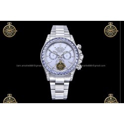 Daytona 40MM 126595TBR 904L SS/Lavender/SS Sapp I.Blue/B.Dia RXF DD4130