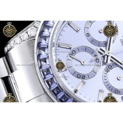 Daytona 40MM 126595TBR 904L SS/Lavender/SS Sapp I.Blue/B.Dia RXF DD4130