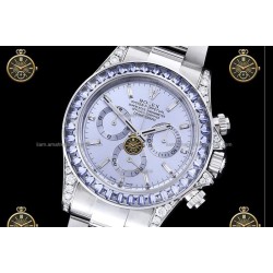 Daytona 40MM 126595TBR 904L SS/Lavender/SS Sapp I.Blue/B.Dia RXF DD4130