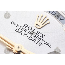 Day-Date 36mm 904L YG/Flt/Pres Silver/Rmn GMF VR3255