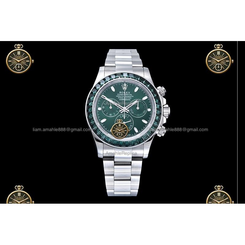 Daytona 40MM AET Remould 904L SS/Emar/SS D.Green/Stk RXF DD4130