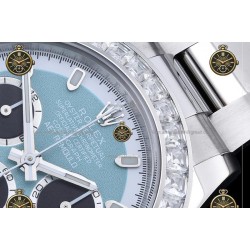 Daytona 40MM AET Remould 904L SS/B.Dia/SS Ice Blue/Black/B.Dia RXF DD4130