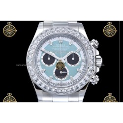 Daytona 40MM AET Remould 904L SS/B.Dia/SS Ice Blue/Black/B.Dia RXF DD4130