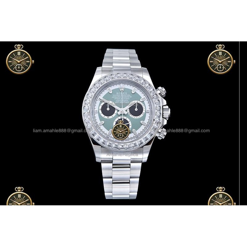 Daytona 40MM AET Remould Mod 904L SS/B.Dia/SS Green/BlackB.Dia RXF DD4130