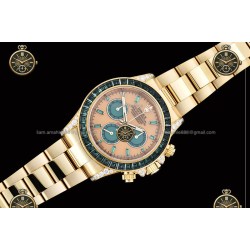 Daytona 40MM 126595 904L YG/Emarald/YG Orange/B.Gem PPM DD4130