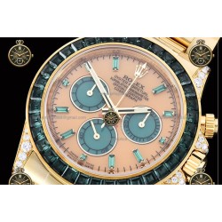 Daytona 40MM 126595 904L YG/Emarald/YG Orange/B.Gem PPM DD4130