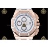 Royal Oak Offshore Chronograph RG/RUB White/Stk JF A7750