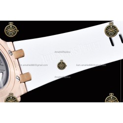 Royal Oak Offshore Chronograph RG/RUB White/Stk JF A7750