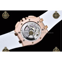 Royal Oak Offshore Chronograph RG/RUB White/Stk JF A7750