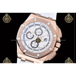 Royal Oak Offshore Chronograph RG/RUB White/Stk JF A7750