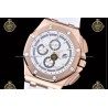Royal Oak Offshore Chronograph RG/RUB White/Stk JF A7750