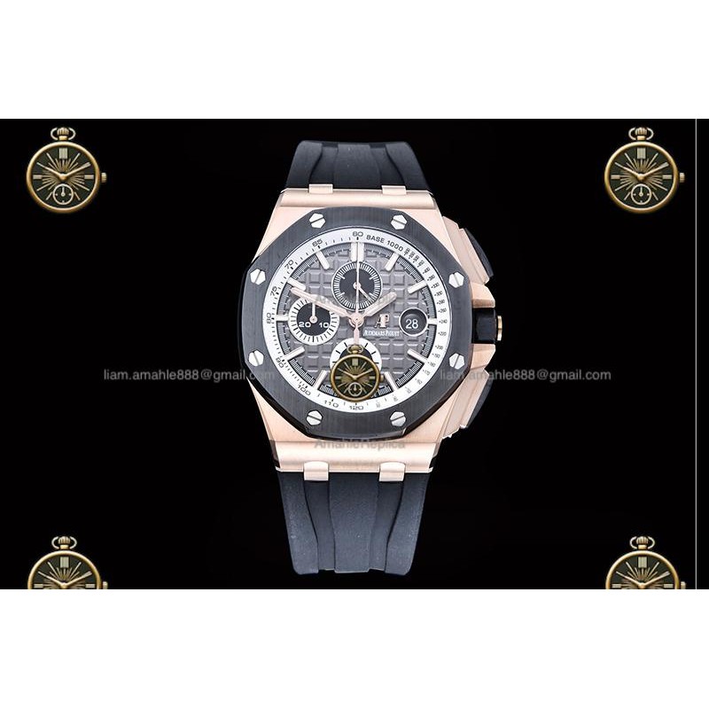 Royal Oak Offshore Chronograph RG/RUB Grey/Stk JF A7750