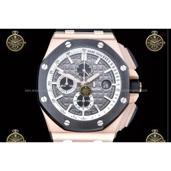 Royal Oak Offshore Chronograph RG/RUB Grey/Stk JF A7750