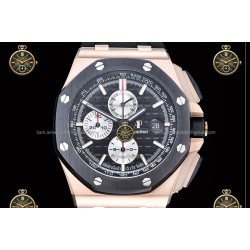 Royal Oak Offshore Chronograph RG/RUB Black/Stk JF A7750