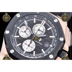 Royal Oak Offshore Chronograph RG/RUB Black/Stk JF A7750
