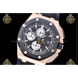 Royal Oak Offshore Chronograph RG/RUB Black/Stk JF A7750