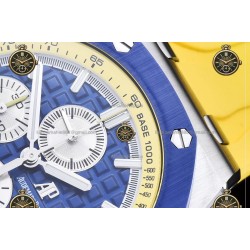 Royal Oak Offshore Chronograph Ryder Cup SS/RUB Blue Yellow/Stk JF A7750