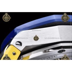 Royal Oak Offshore Chronograph Ryder Cup SS/RUB Blue Yellow/Stk JF A7750