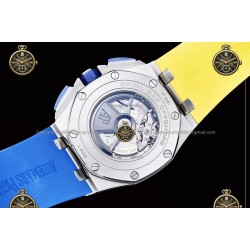 Royal Oak Offshore Chronograph Ryder Cup SS/RUB Blue Yellow/Stk JF A7750