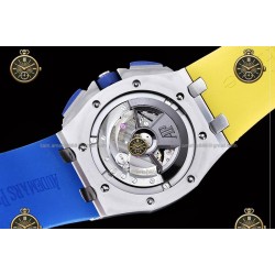 Royal Oak Offshore Chronograph Ryder Cup SS/RUB Blue Yellow/Stk JF A7750