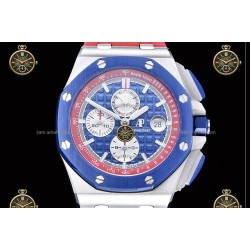 Royal Oak Offshore Chronograph Ryder Cup SS/RUB Blue/Stk JF A7750