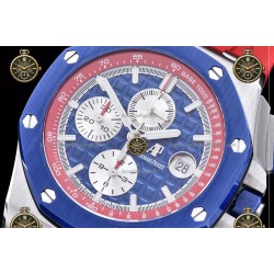 Royal Oak Offshore Chronograph Ryder Cup SS/RUB Blue/Stk JF A7750