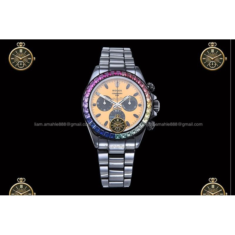 Daytona 40MM DIW CER CER/Rainbow/CER Yellow/Stk PPM 4130
