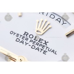 Day-Date 36mm 904L YG/Flt/Pres White/Rmn//Stk GMF VR3255