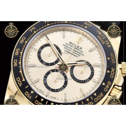 Daytona 40MM 126518LN 904L Wtd YG/CER/RU Gold/Stk ZF SH4131