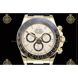 Daytona 40MM 126518LN 904L Wtd YG/CER/RU Gold/Stk ZF SH4131