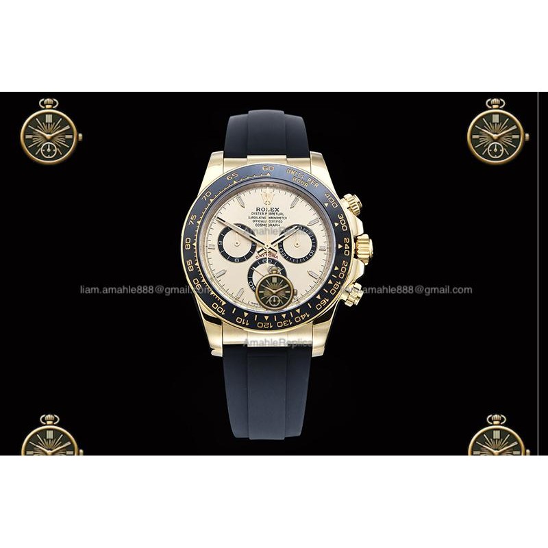 Daytona 40MM 126518LN 904L Wtd YG/CER/RU Gold/Stk ZF SH4131
