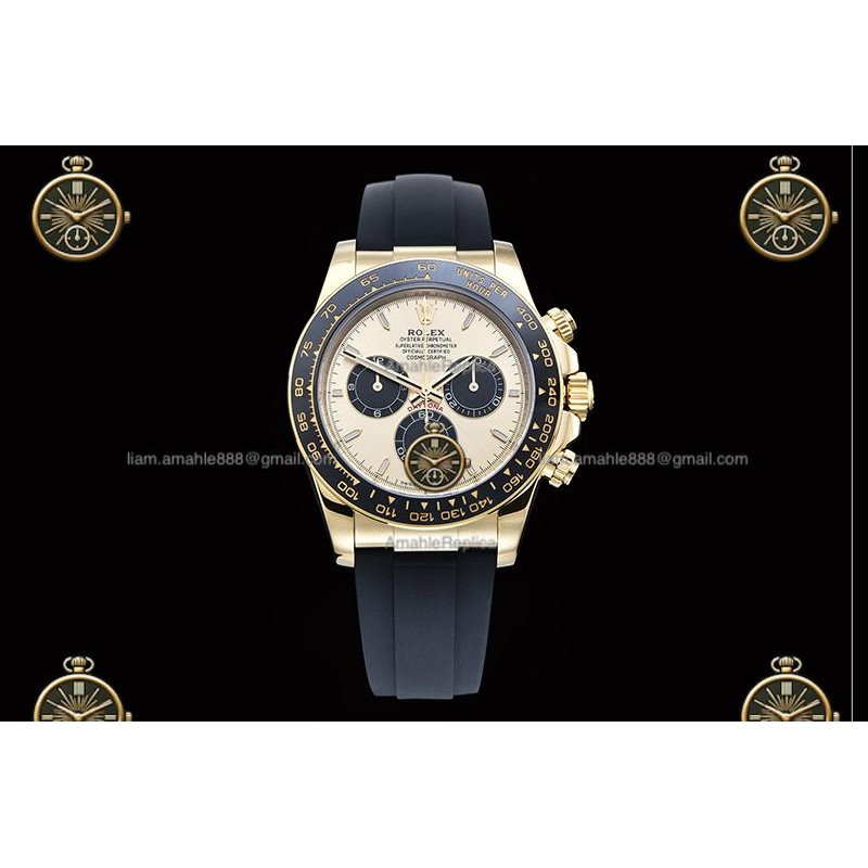Daytona 40MM 126518LN 904L Wtd YG/CER/RU Gold/Black/Stk ZF SH4131