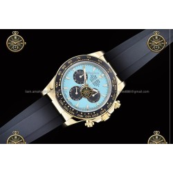 Daytona 40MM 126518 904L Wtd YG/CER/RU Blue/Black/Stk ZF SH4131