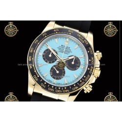 Daytona 40MM 126518 904L Wtd YG/CER/RU Blue/Black/Stk ZF SH4131