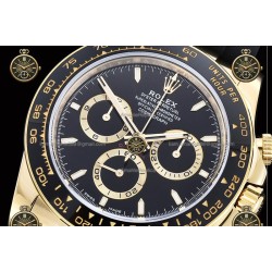 Daytona 40MM 126518 904L Wtd YG/CER/RU Black/Black/Stk ZF SH4131