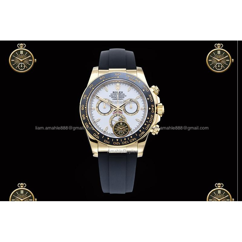 Daytona 40MM 126518LN 904L Wtd YG/CER/RU White/White/Stk ZF SH4131