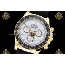 Daytona 40MM 126518LN 904L Wtd YG/CER/RU White/White/Stk ZF SH4131