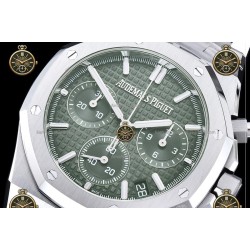 Royal Oak Chronograph SS/SS Green/Stk ZF SH4401