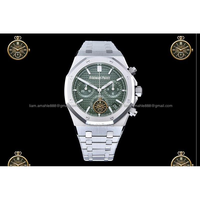 Royal Oak Chronograph SS/SS Green/Stk ZF SH4401