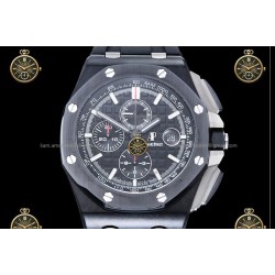 Royal Oak Chronograph CER/RUB Black/Stk JJF A7750