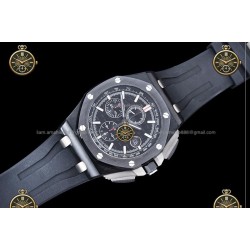 Royal Oak Chronograph CER/RUB Black/Stk JJF A7750