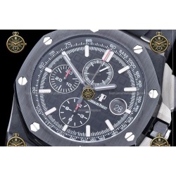 Royal Oak Chronograph CER/RUB Black/Stk JJF A7750