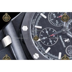 Royal Oak Chronograph CER/RUB Black/Stk JJF A7750