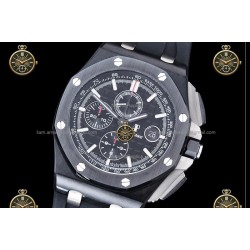 Royal Oak Chronograph CER/RUB Black/Stk JJF A7750