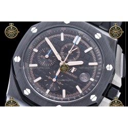 Royal Oak Chronograph CER/RUB Black/Stk JJF A7750